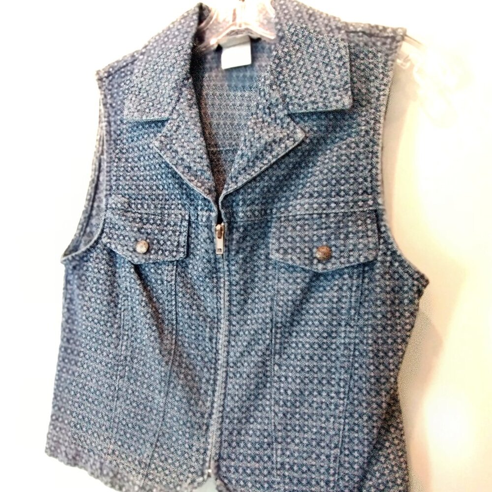 NWOT Stonebridge Denim Cropped Vest Size S